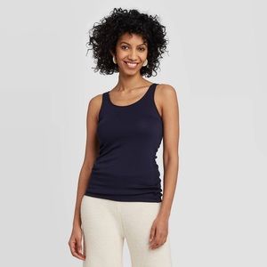 Women’s Slim Fit Any Day Tank Top - a New Day. Color- Navy